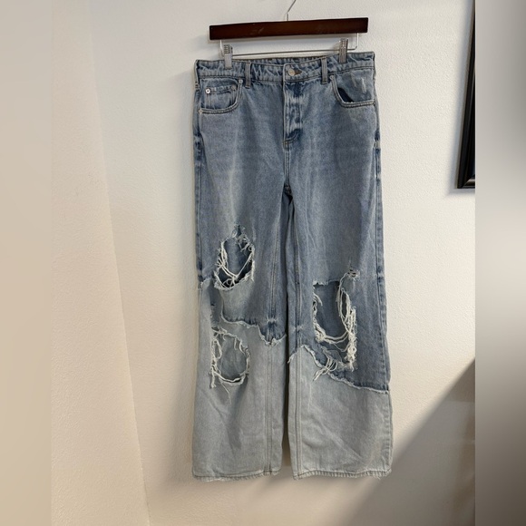 SER.O.YA Torel wide leg jean distressed 27 - Picture 3 of 15